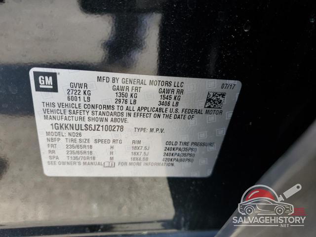 1GKKNULS6JZ100278 2018 GMC ACADIA photo no. 14