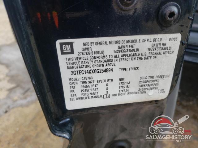 3GTEC14XX6G254894 2006 GMC SIERRA photo no. 12