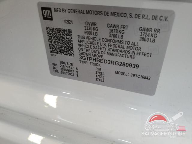 3GTPHBED3RG280939 2024 GMC SIERRA photo no. 12