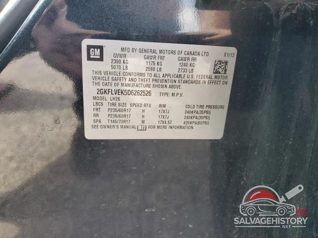 2GKFLVEK5D6262526 2013 GMC TERRAIN photo no. 12