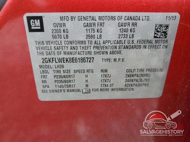 2GKFLWEK8E6186727 2014 GMC TERRAIN photo no. 13