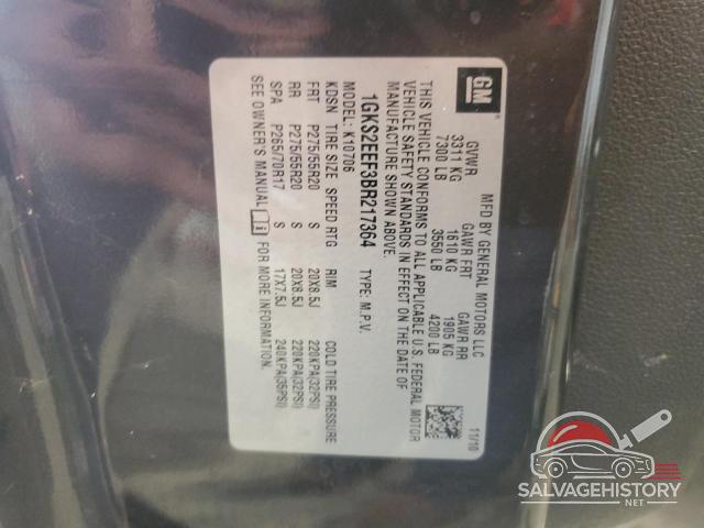 1GKS2EEF3BR217364 2011 GMC YUKON photo no. 13
