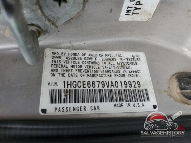 1HGCE6679VA019929 1997 HONDA ACCORD photo no. 12
