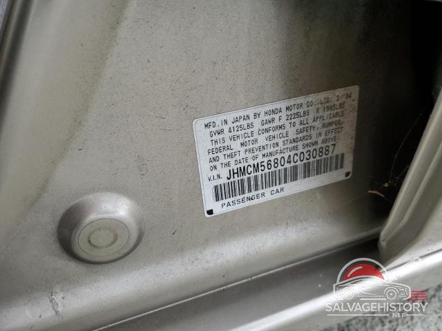 JHMCM56804C030887 2004 HONDA ACCORD photo no. 12