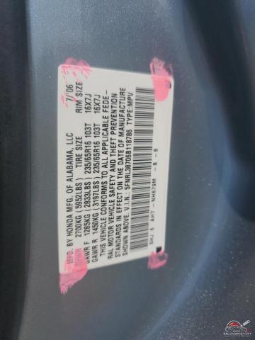 5FNRL38706B118786 2006 HONDA All Models photo no. 13
