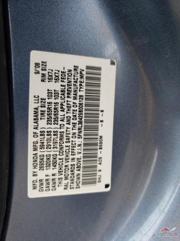 5FNRL38429B006128 2009 HONDA All Models photo no. 14