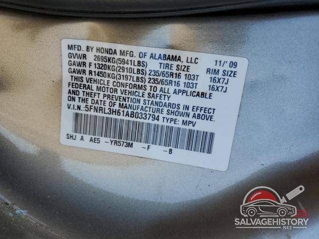 5FNRL3H61AB033794 2010 HONDA All Models photo no. 14
