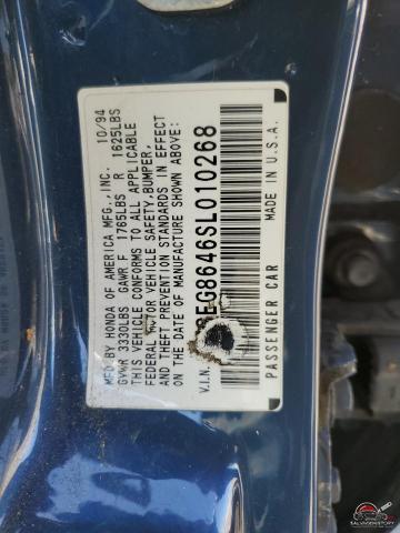 1HGEG8646SL010268 1995 HONDA CIVIC photo no. 12