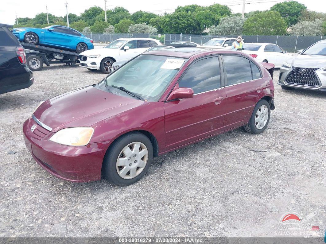2HGES26752H582144 2002 HONDA CIVIC photo no. 2