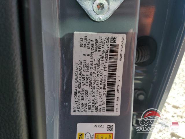 2HGFE2F55PH560873 2023 HONDA CIVIC photo no. 12