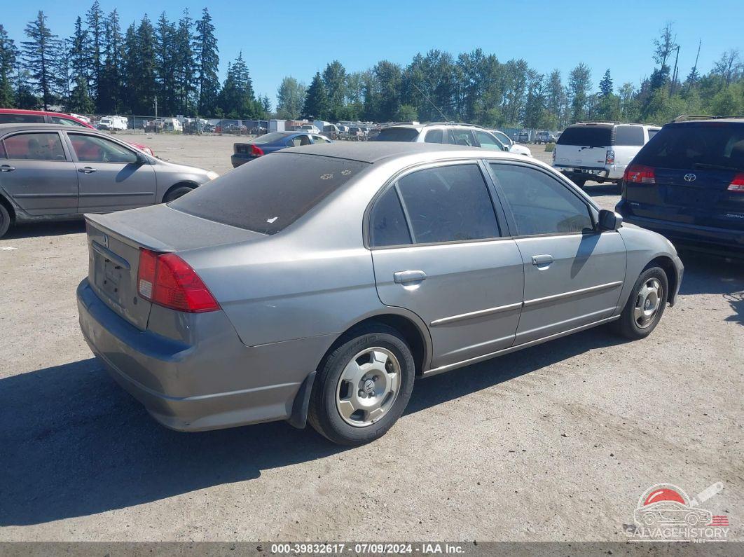 JHMES96645S011898 2005 HONDA CIVIC HYBRID photo no. 4