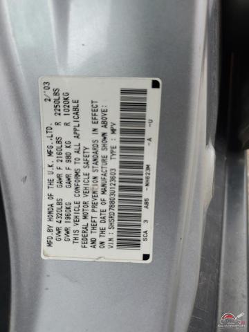 SHSRD78803U123603 2003 HONDA CRV photo no. 12
