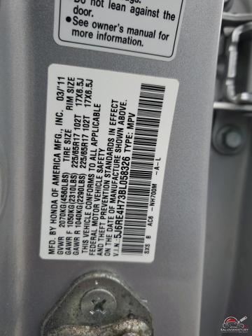 5J6RE4H73BL058326 2011 HONDA CRV photo no. 12