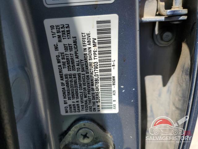 5J6RE4H78BL017903 2011 HONDA CRV photo no. 13