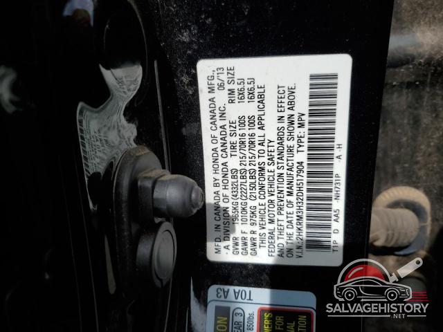 2HKRM3H32DH517904 2013 HONDA CRV photo no. 13