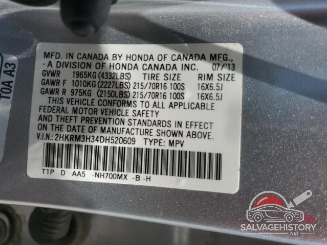 2HKRM3H34DH520609 2013 HONDA CRV photo no. 14
