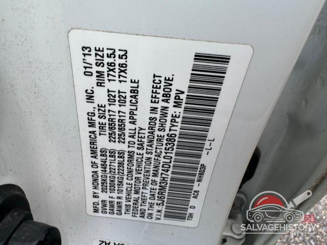 5J6RM3H74DL015386 2013 HONDA CRV photo no. 10