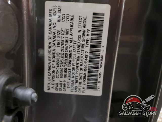2HKRM4H56GH644912 2016 HONDA CRV photo no. 13