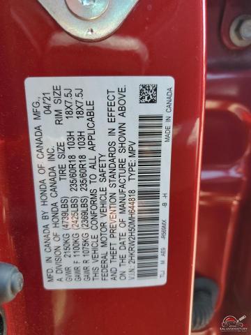 2HKRW2H50MH644818 2021 HONDA CRV photo no. 13