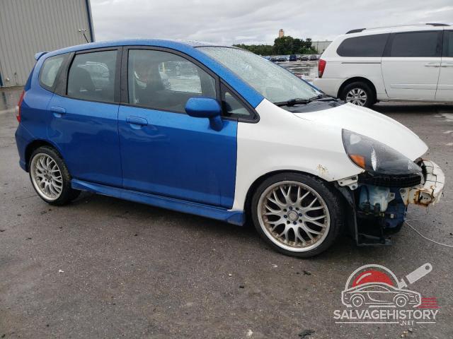 JHMGD38647S053875 2007 HONDA FIT photo no. 4
