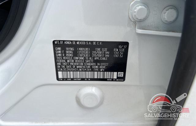 3CZRU5H31JM704384 2018 HONDA HR-V photo no. 10