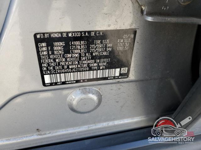 3CZRU6H56JG710509 2018 HONDA HR-V photo no. 12