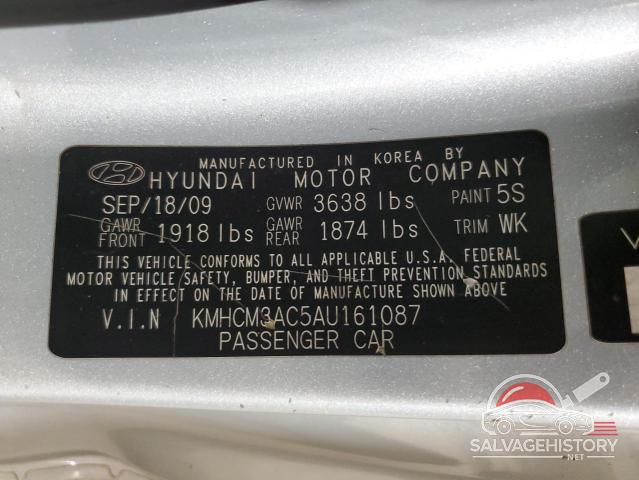 KMHCM3AC5AU161087 2010 HYUNDAI ACCENT photo no. 12