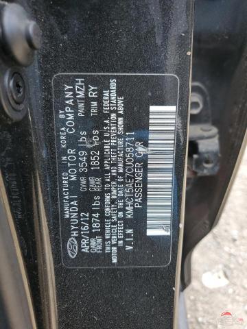 KMHCT5AE7CU058711 2012 HYUNDAI ACCENT photo no. 12