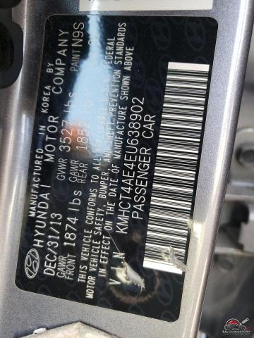 KMHCT4AE4EU638902 2014 HYUNDAI ACCENT photo no. 12