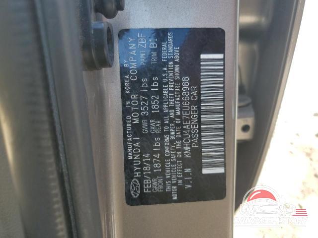 KMHCU4AE7EU668988 2014 HYUNDAI ACCENT photo no. 12