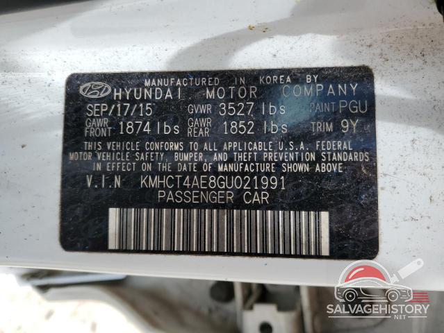KMHCT4AE8GU021991 2016 HYUNDAI ACCENT photo no. 12