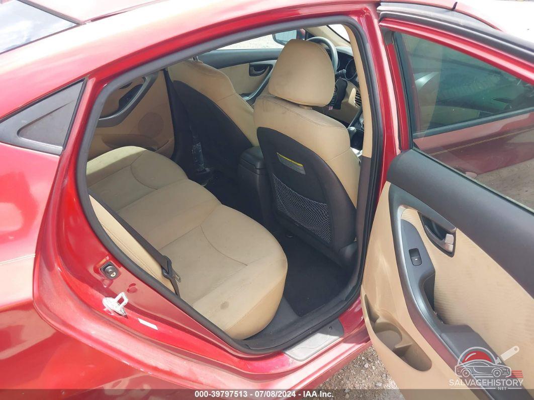 KMHDH4AE4BU105708 2011 HYUNDAI ELANTRA photo no. 8