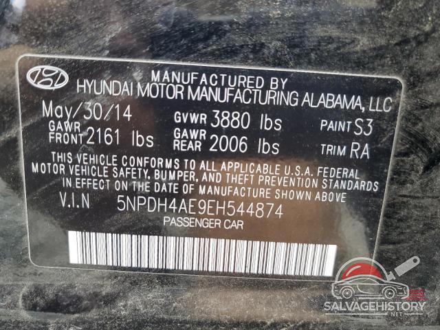 5NPDH4AE9EH544874 2014 HYUNDAI ELANTRA photo no. 12