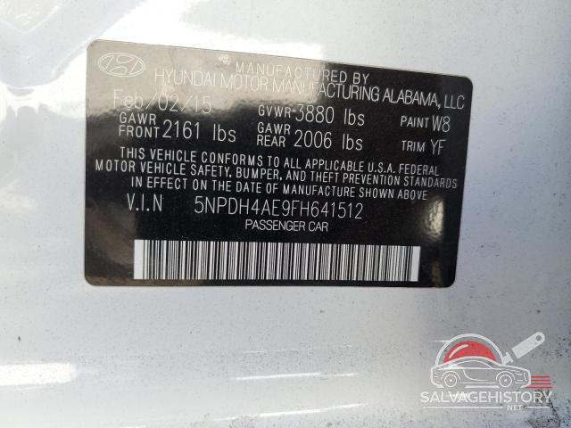 5NPDH4AE9FH641512 2015 HYUNDAI ELANTRA photo no. 12