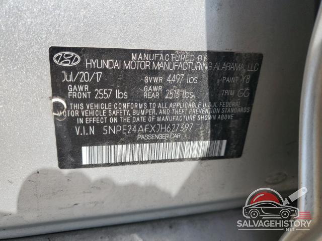 5NPE24AFXJH627397 2018 HYUNDAI SONATA photo no. 12