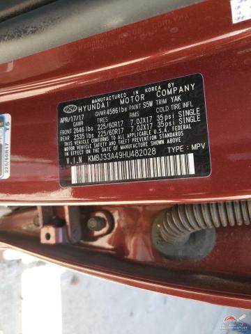 KM8J33A49HU482028 2017 HYUNDAI TUCSON photo no. 13