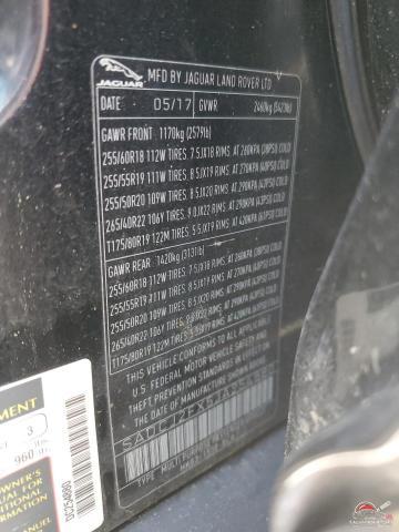 SADCJ2FX5JA254880 2018 JAGUAR F-PACE photo no. 13
