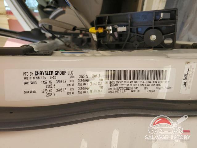 1C4RJFCT5CC262550 2012 JEEP GRAND CHER photo no. 13