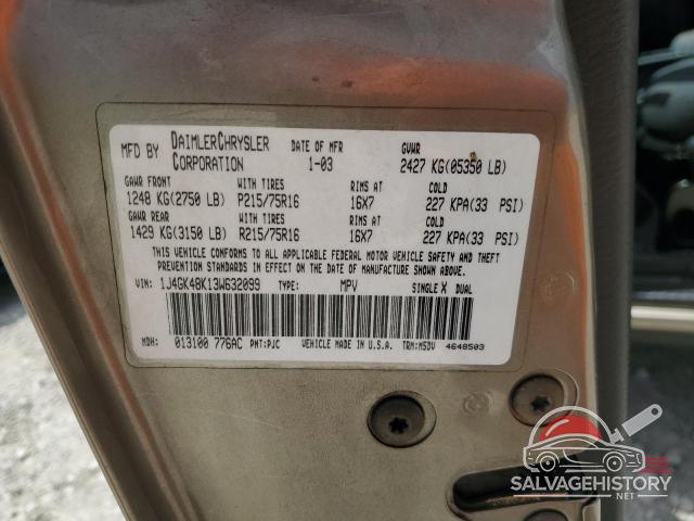 1J4GK48K13W632099 2003 JEEP LIBERTY photo no. 13