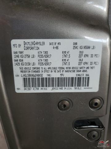 1J4GL58K06W248032 2006 JEEP LIBERTY photo no. 12