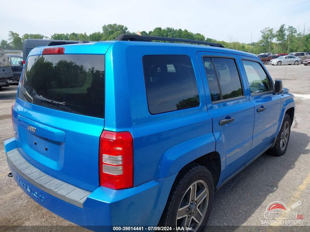1J8FF28WX8D747616 2008 JEEP PATRIOT photo no. 4