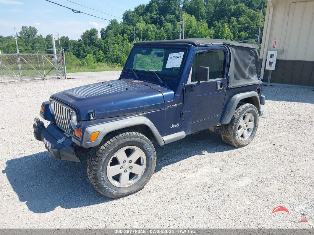 1J4FA39S72P770116 2002 JEEP WRANGLER photo no. 2
