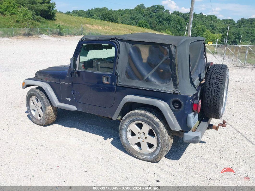 1J4FA39S72P770116 2002 JEEP WRANGLER photo no. 3