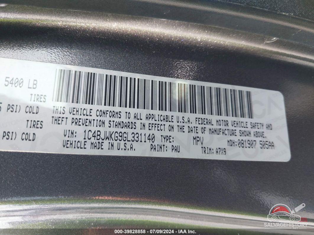1C4BJWKG9GL331140 2016 JEEP WRANGLER UNLIMITED photo no. 9