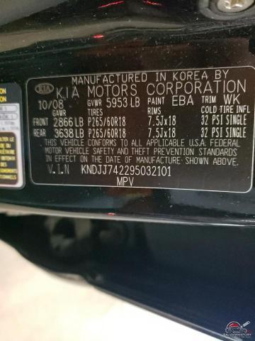 KNDJJ742295032101 2009 KIA BORREGO photo no. 13
