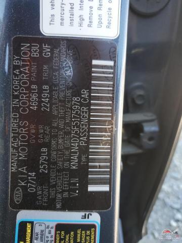 KNALN4D75F5175978 2015 KIA CADENZA photo no. 12