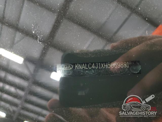 KNALC4J1XH5069891 2017 KIA CADENZA photo no. 12