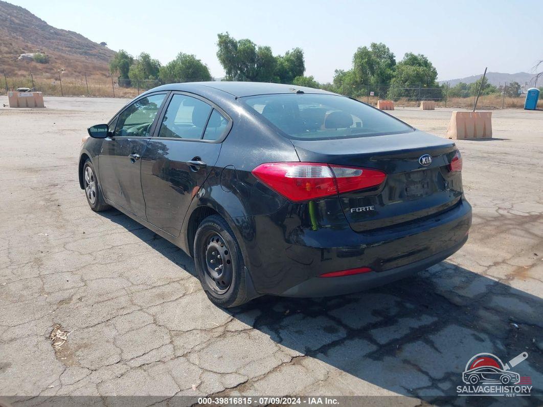 KNAFK4A67E5124613 2014 KIA FORTE photo no. 3