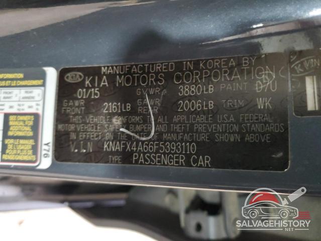 KNAFX4A66F5393110 2015 KIA FORTE photo no. 12