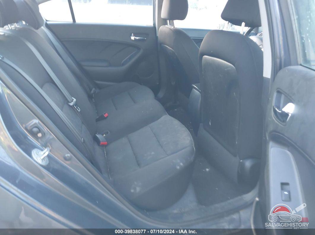 KNAFK4A63G5543142 2016 KIA FORTE photo no. 8